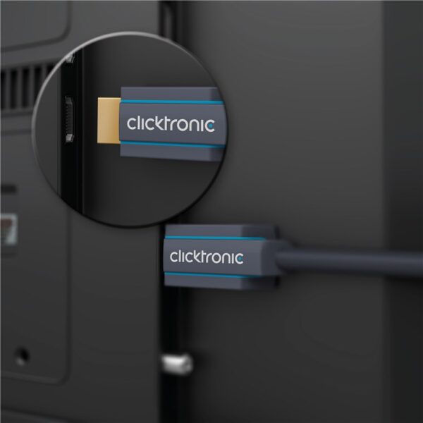 Cablu Profesional HDMI - HDMI 10m Ultra HD 4K 60Hz cu Ethernet OFC AWG24 aurit Clicktronic 70307 - imagine 4