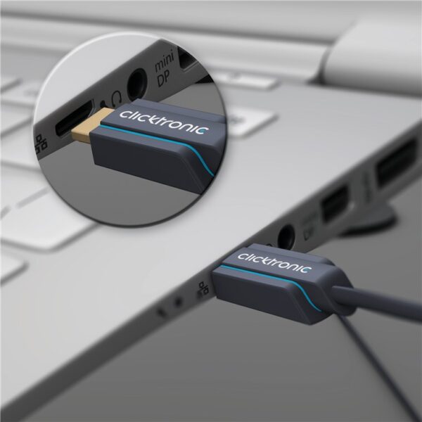Cablu Profesional HDMI - HDMI 10m Ultra HD 4K 60Hz cu Ethernet OFC AWG24 aurit Clicktronic 70307 - imagine 5