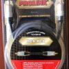 Cablu RCA mufa tata x1 din ambele parti 1.2m aurit negru PROLINK TCV3010-1.2 - imagine 2