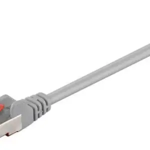 Cablu retea 3m CAT6 UTP patchcord 2x RJ45 CCA neecranat gri Goobay