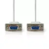 Cablu RS232 Null Modem D-Sub 9-pin serial mama - D-Sub 9 pini serial mama 2m ivory Nedis - imagine 2