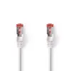 Cablu SFTP CAT6 7.5m RJ45 tata - RJ45 tata alb Nedis