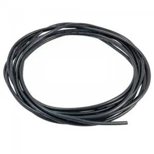 Cablu siliconic multifilar 22AWG 0.5mm2 negru 1m