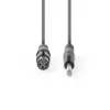 Cablu stereo XLR 3 pini mama - JACK 6.5 mm tata 1.5m gri NEDIS - imagine 2