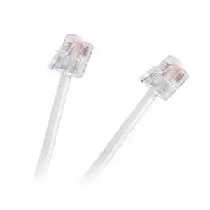 Cablu telefon extensie alb 7.5m RJ11