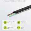 Cablu telefonic plat 6 fire negru AWG 30 Cupru Vanzare la metru liniar 50254 Goobay - imagine 2