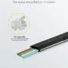 Cablu telefonic plat 6 fire negru AWG 30 Cupru Vanzare la metru liniar 50254 Goobay - imagine 3