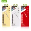 Cablu Thunder Micro USB Golf 40M argintiu 1m 2.4A Fast charging - imagine 2