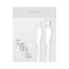 Cablu Type C - Iphone lightning 1m 3A 20W alb Dux Ducis - imagine 2