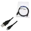 Cablu USB 2.0 A mufa - USB B mini mufa nichelat 3m negru LOGILINK CU0015 - imagine 2