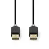 Cablu USB 2.0 A tata - A tata 2m Hi-Speed 480Mbps antracit Nedis - imagine 2