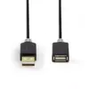 Cablu USB 2.0 A tata - USB A mama 2m Nedis - imagine 2