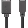 Cablu USB 2.0 - micro USB 0.3m negru Goobay - imagine 2