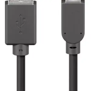 Cablu USB 2.0 - micro USB 0.3m negru Goobay
