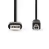 Cablu USB 2.0 Nedis USB-A tata - USB-B tata 2m - imagine 2