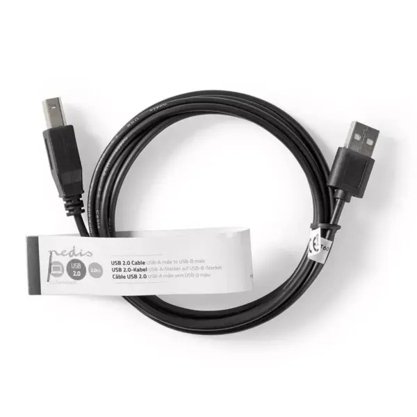 Cablu USB 2.0 Nedis USB-A tata - USB-B tata 2m - imagine 3
