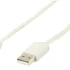 Cablu USB 2.0 USB A tata - micro USB B tata plat 1m alb Valueline