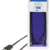 Cablu USB 2.0 USB A tata - micro USB B tata plat 1m negru Valueline - imagine 2