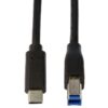 Cablu USB 3.0 B mufa - USB type C mufa 2m negru LOGILINK CU0163 - imagine 3