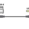Cablu USB 3.0 B mufa - USB type C mufa 2m negru LOGILINK CU0163 - imagine 4