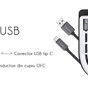 Cablu USB 3.0 cu USB Type C 1m Profesional Kruger&Matz