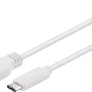 Cablu USB 3.0 tata la USB Type C 3.0 A tata alb 5Gbp/s 1m Goobay