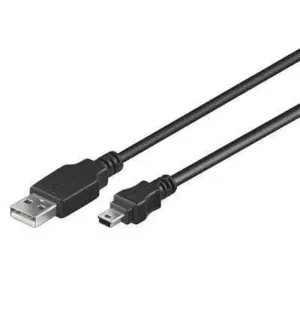 Cablu USB A tata la mini USB tata 1.8m Goobay
