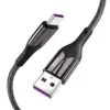 Cablu USB A - USB Type C 5A 25W 1.2m negru Choetech AC0013-BK - imagine 2