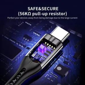Cablu USB A - USB Type C 5A 25W 1.2m negru Choetech AC0013-BK