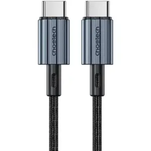 Cablu USB-C - USB-C PD 60W 1.2m negru textil XCC-1014 Choetech XCC-1014-BK