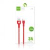 Cablu USB la micro USB Golf CD Leather 3A 1m rosu GC-60m - imagine 3