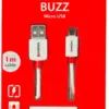 Cablu USB Skross Buzz Line A tata - micro USB A tata 1m alb - imagine 2