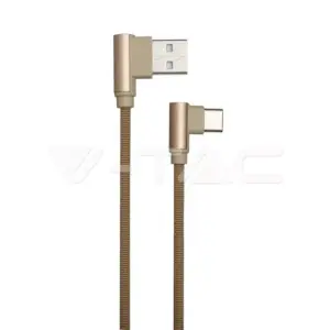 Cablu USB Type C 1m DIAMOND EDITION auriu V-TAC