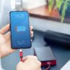 Cablu USB TYPE C 1m plat rosu 2.4A RUBY EDITION V-Tac SKU-8631 - imagine 4