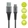 Cablu USB type C la USB-A 2.0 0.5m invelis textil cu conector metal 3A 60W 49295 Goobay - imagine 3