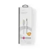 Cablu USB TYPE C tata - Jack 3.5 mm tata 1m aurit argintiu Nedis - imagine 3