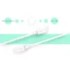 Cablu USB type C tata-tata 1m alb Orico BCU-10 - imagine 9