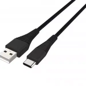 Cablu USB Type C tata - USB 2.0 tata 1.2m negru rezistent la indoiri Prime Well