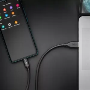 Cablu USB type C tata - USB 3.0 tata 3m negru Goobay