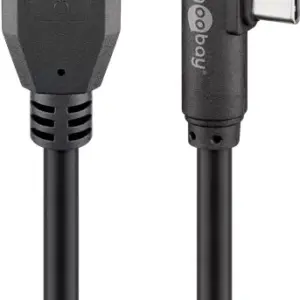 Cablu USB type C unghi 90 grade la USB A 3.0 2m Goobay