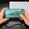 Cablu USB type C unghi 90 grade la USB A 3.0 2m Goobay - imagine 3