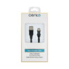Cablu USB Type C - USB 1m 3A Silicon negru CENTO C101 - imagine 2