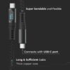 Cablu USB Type C - USB Type C 1m cu afisaj 5A V-Tac SKU-7746 - imagine 5