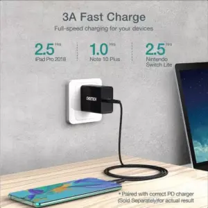 Cablu USB Type C - USB Type C Choetech XCC-1003 PD 60W 1.2m negru