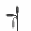 Cablu USB type C - USB type C PD 240W 2m negru textil Choetech XCC-1036-BK - imagine 2