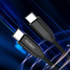 Cablu USB type C - USB type C PD 240W 2m negru textil Choetech XCC-1036-BK - imagine 4