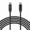 Cablu USB type C - USB type C PD 240W 5A 1m negru textil Choetech XCC-1035-BK - imagine 3