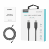Cablu USB type C - USB type C PD 240W 5A 1m negru textil Choetech XCC-1035-BK - imagine 5