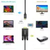 Cablu USB Type C - VGA Choetech XCV-1801 1.8m negru - imagine 2