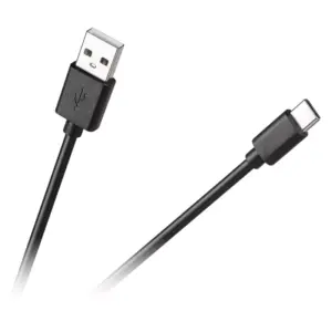 Cablu de incarcare si sincronizare USB 3.0 - USB TYPE C 3m 3A 15W negru Goobay